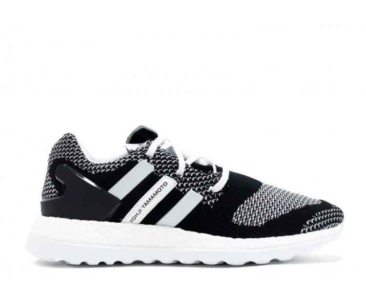 y3 pure boost zg knit black white