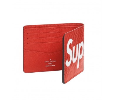 Louis Vuitton Supreme Wallet Red
