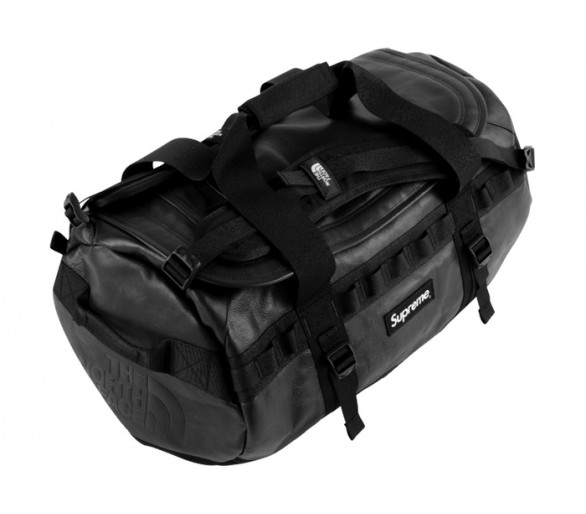 Supreme The North Face Leather Base Camp Duffle Bag Black