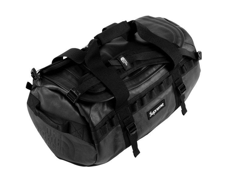 Supreme The North Face Leather Base Camp Duffle Bag Black