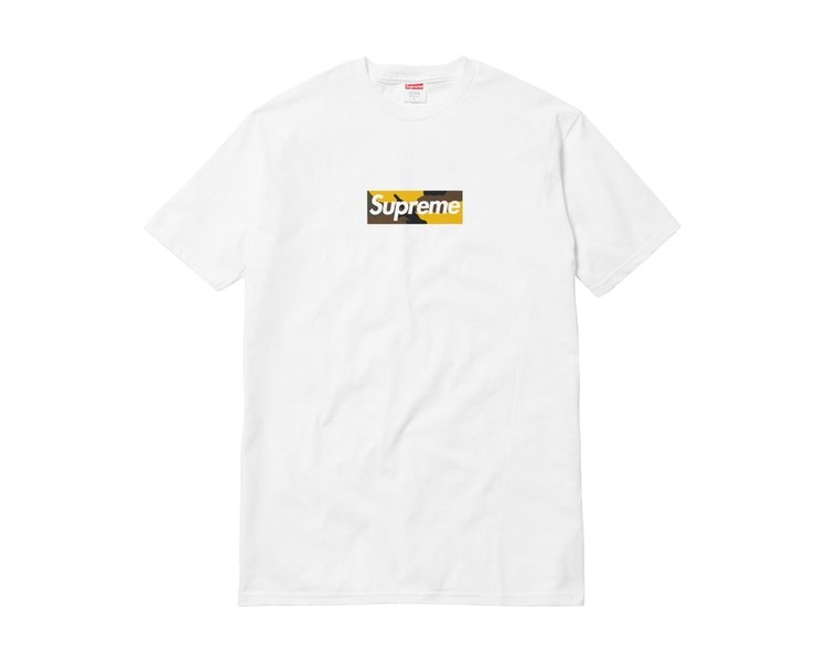 white supreme shirt box logo