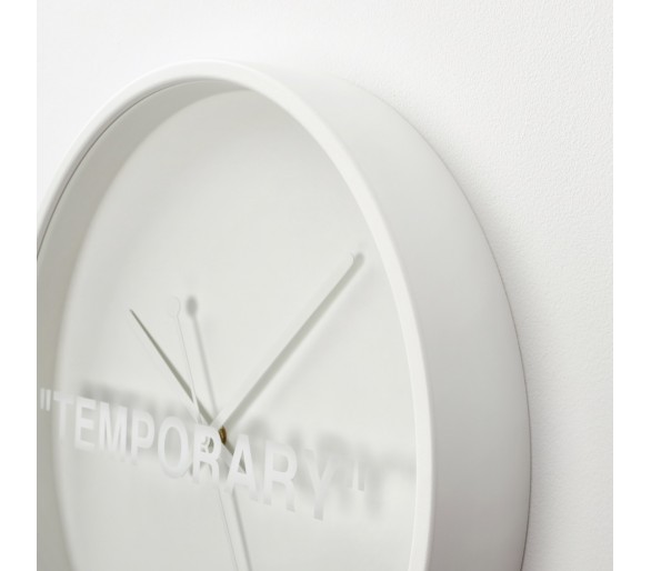 Virgil Abloh x IKEA MARKERAD TEMPORARY Wall Clock White - Wishupon