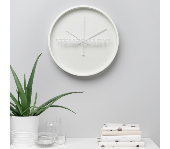 Virgil Abloh X IKEA Markerad “Temporary” Wall Clock for Sale in