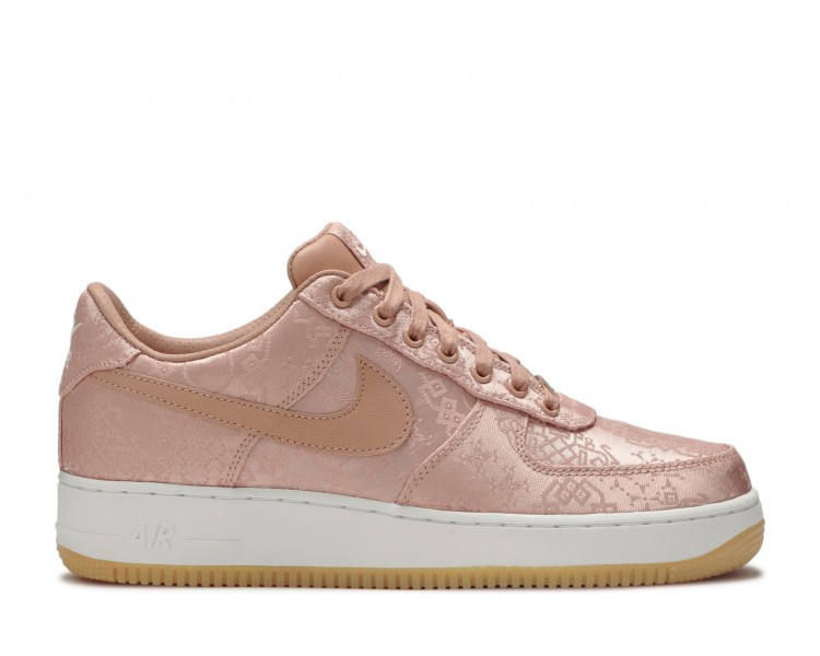 pink and gold air force ones