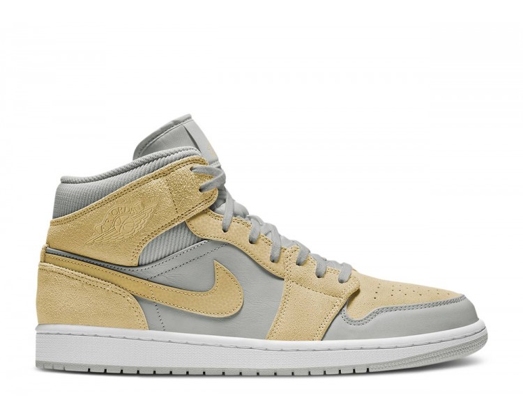 Air Jordan 1 Mid Mixed Textures Yellow