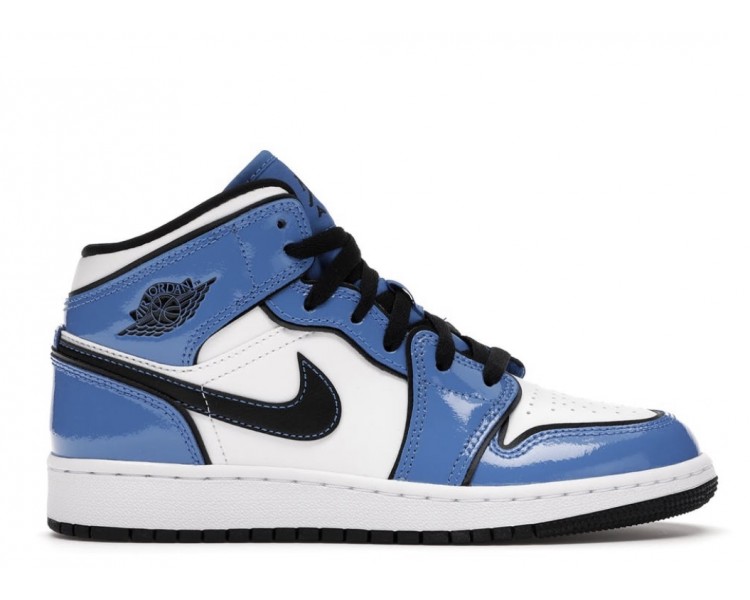 air jordan mid 1 signal blue