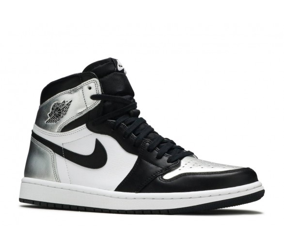 nike air jordan high silver toe