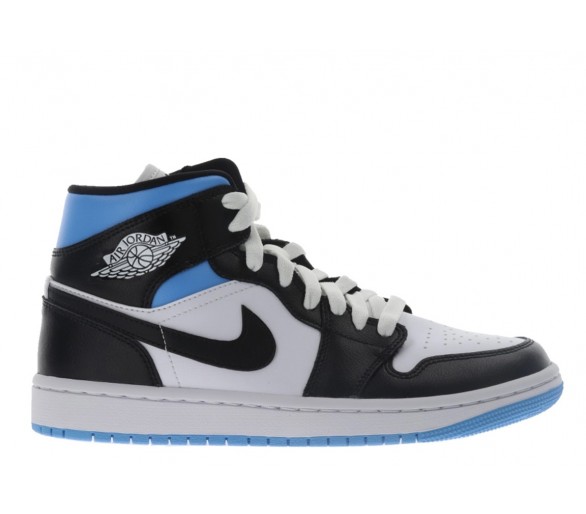 air jordan black white mid